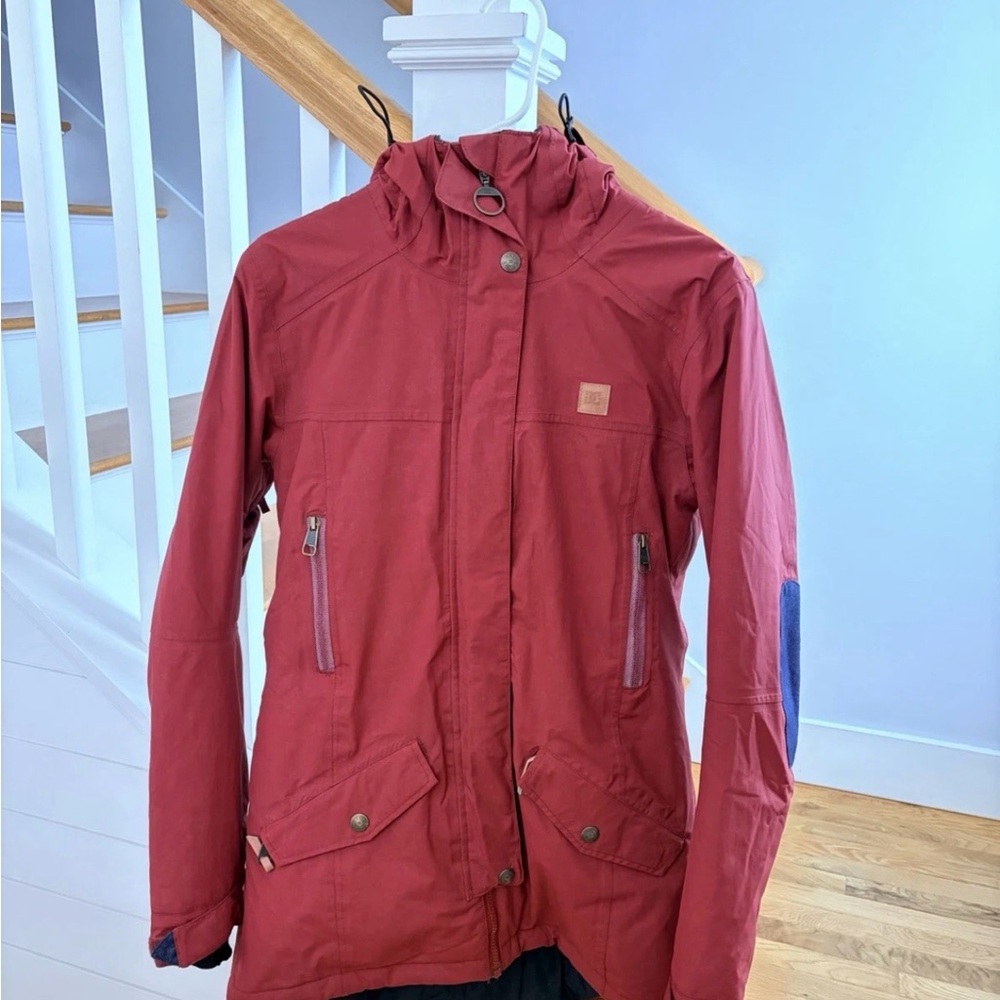 DC Women's Red Hooded Ski Jacket